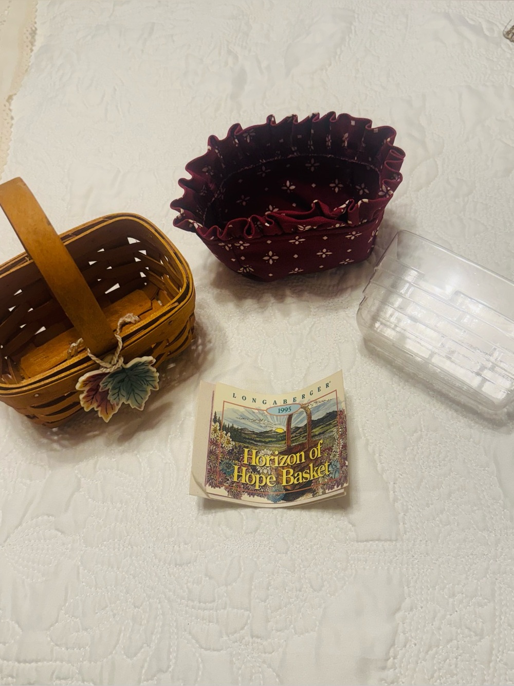 VINTAGE 1995 Longaberger Horizon of Hope Basket